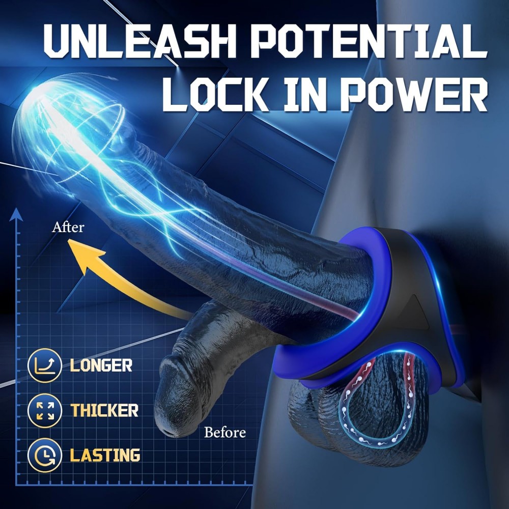 Adjustable Vibrating Cock Ring